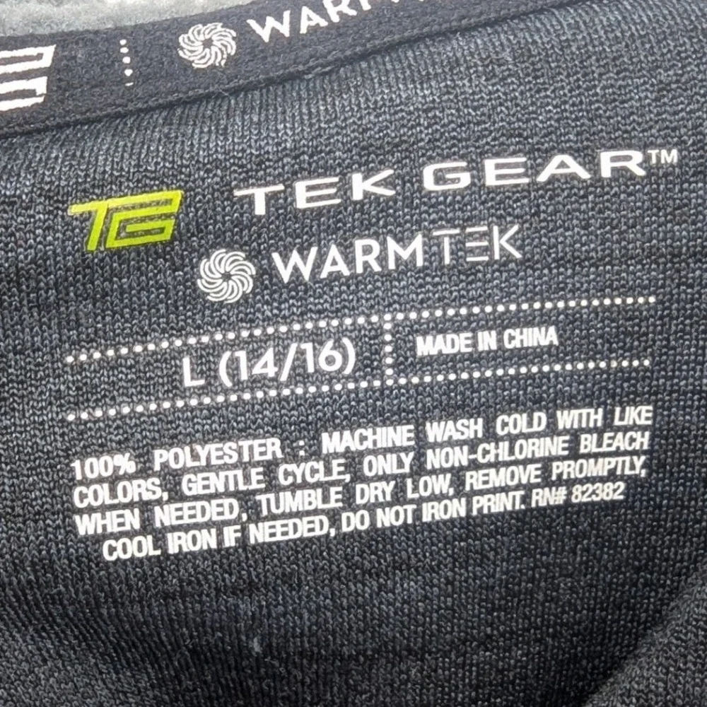 Tek Gear Boys WarmTek Basketball Graphic Hoodie Charcoal Grey Size L 14/16